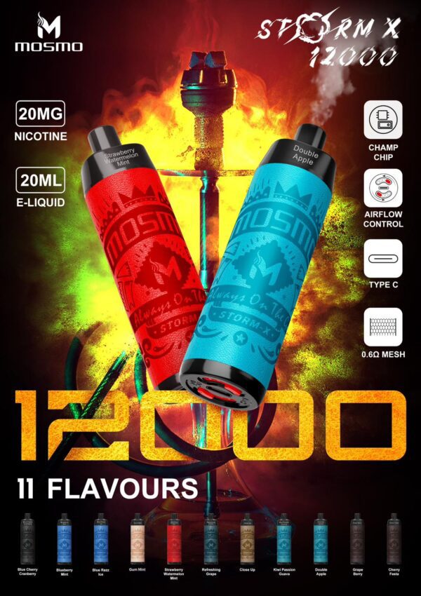 Mosmo Vape STORM X Disposable Shisha Vape - Hookah – Quality Vapes