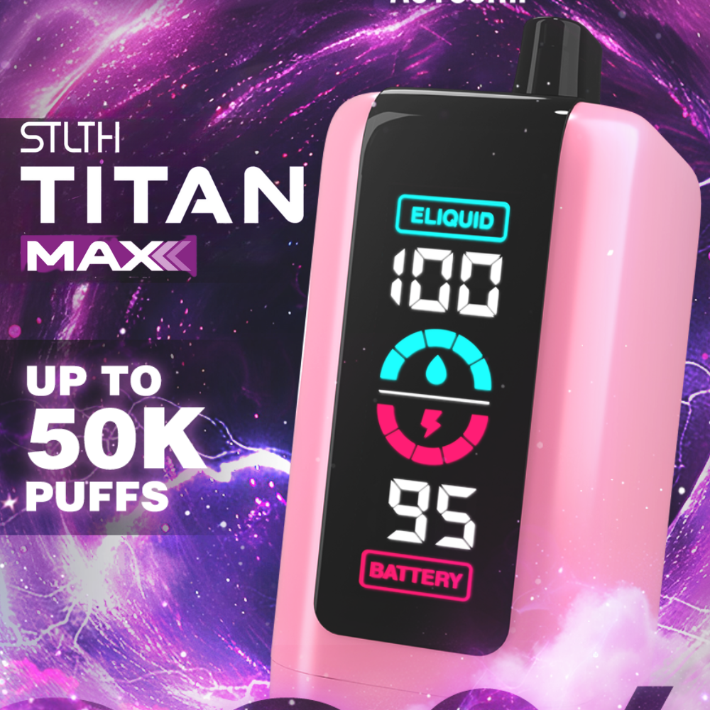 STLTH Titan Max Disposable Vape Quad Coil 50k Puffs Quality Vapes