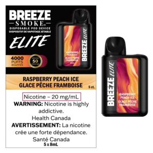 Breeze Elite 4000 - Raspberry Peach Ice