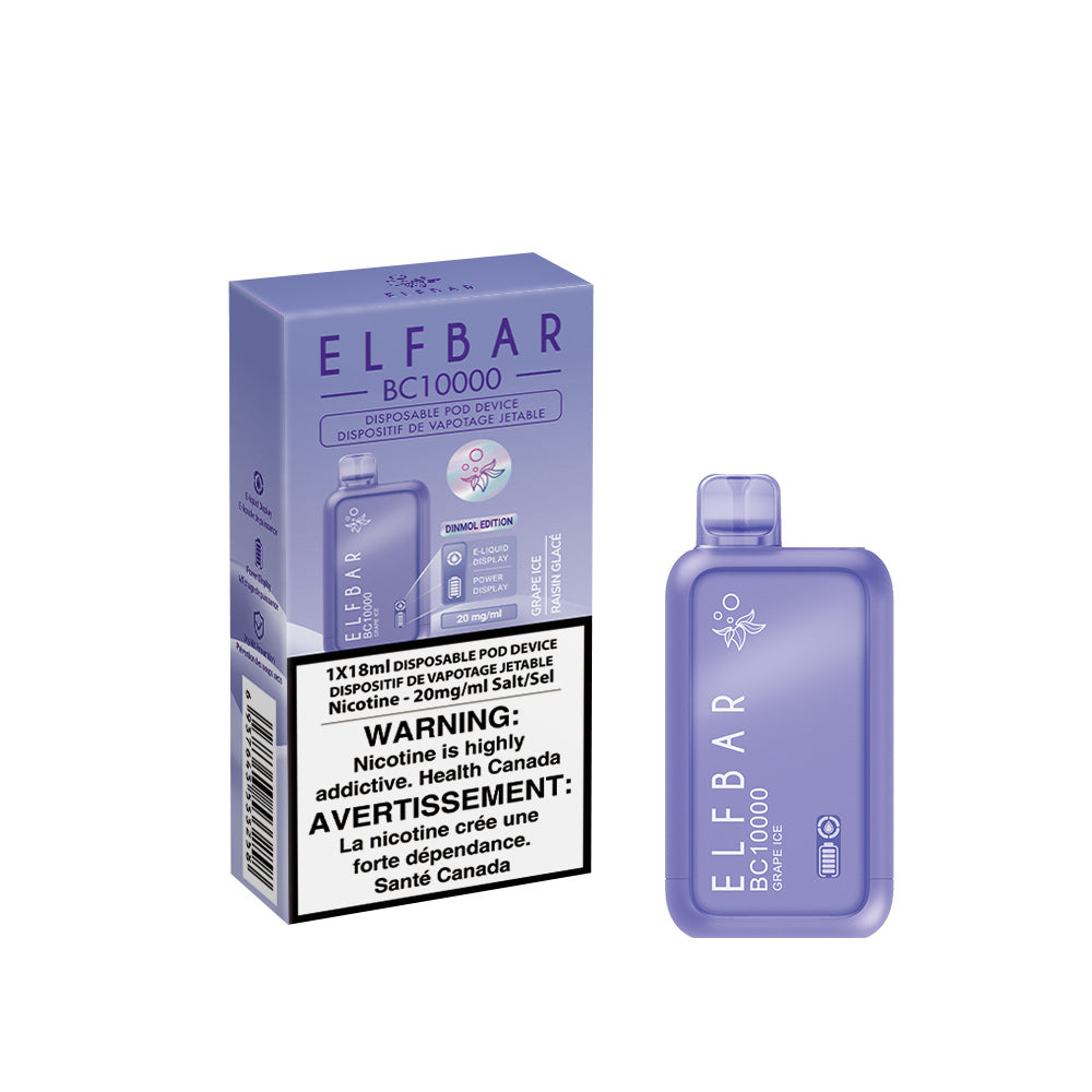 ELF BAR BC10000 Grape Ice Disposable Vape - 10000 Puffs