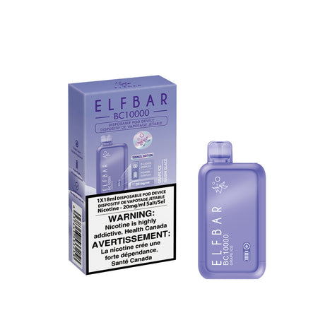 ELF BAR BC10000 Grape Ice Disposable Vape - 10000 Puffs