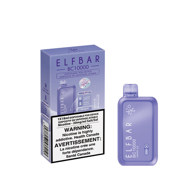 ELF BAR BC10000 Grape Ice Disposable Vape - 10000 Puffs