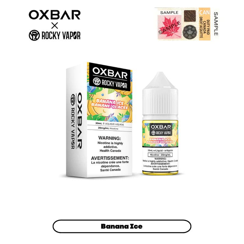 ROCKY VAPOR OXBAR E-LIQUIDS - BANANA ICE