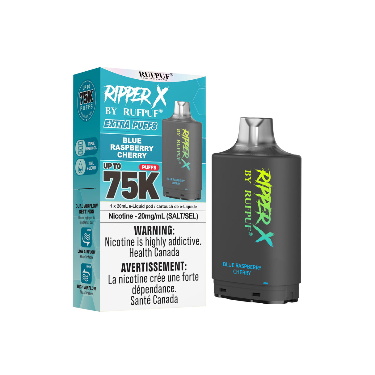 Blue Raspberry Cherry - Ripper X 75k Turbo Pod
