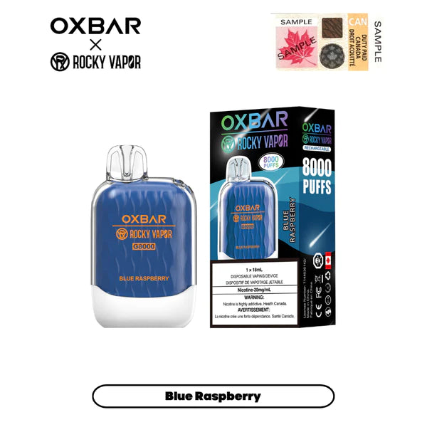 Rocky Vapor OXBAR G-8000 - Blue Raspberry