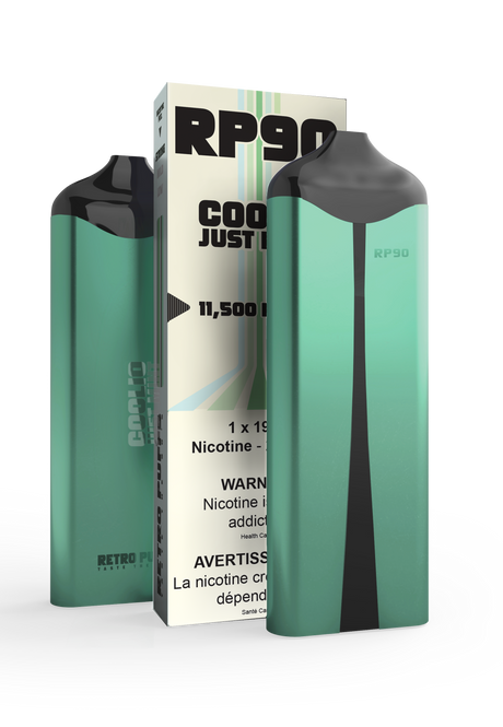 Boosted RP90 Disposable Vape - Coolio Just Mint, 11,500 Puffs