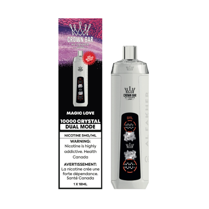 Magic Love - AL FAKHER Crown Bar Crystal Disposable Vape 10000 Quality Vapes Magic Love - AL FAKHER Crown Bar Crystal Disposable Vape 10000 Quality Vapes