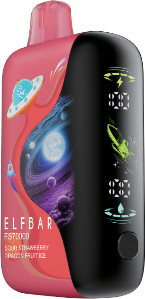 SOUR STRAWBERRY DRAGON FRUIT ICE - ELFBAR FS70K DISPOSABLE