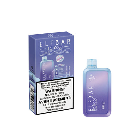 ELF BAR BC10000 Grape Cherry Disposable Vape - 10000 Puffs
