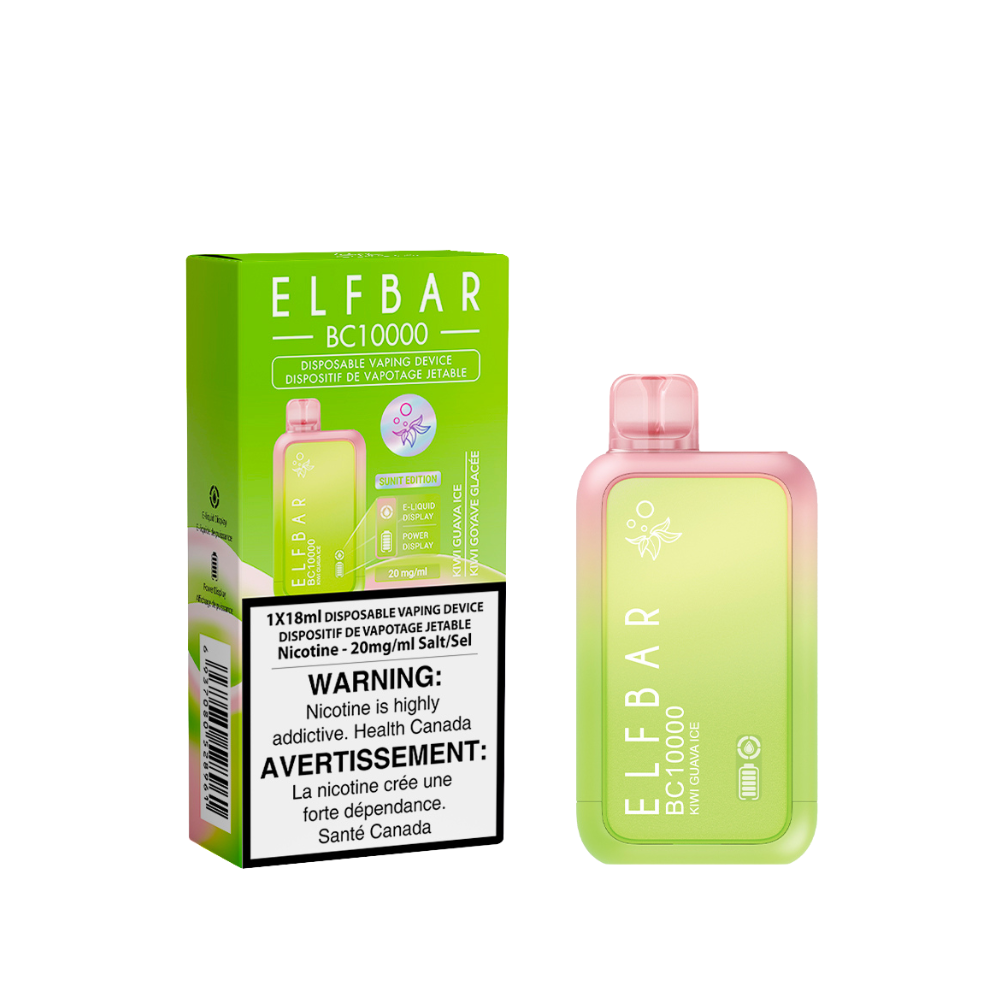 ELF BAR BC10000 - KIWI GUAVA ICE DISPOSABLE VAPE