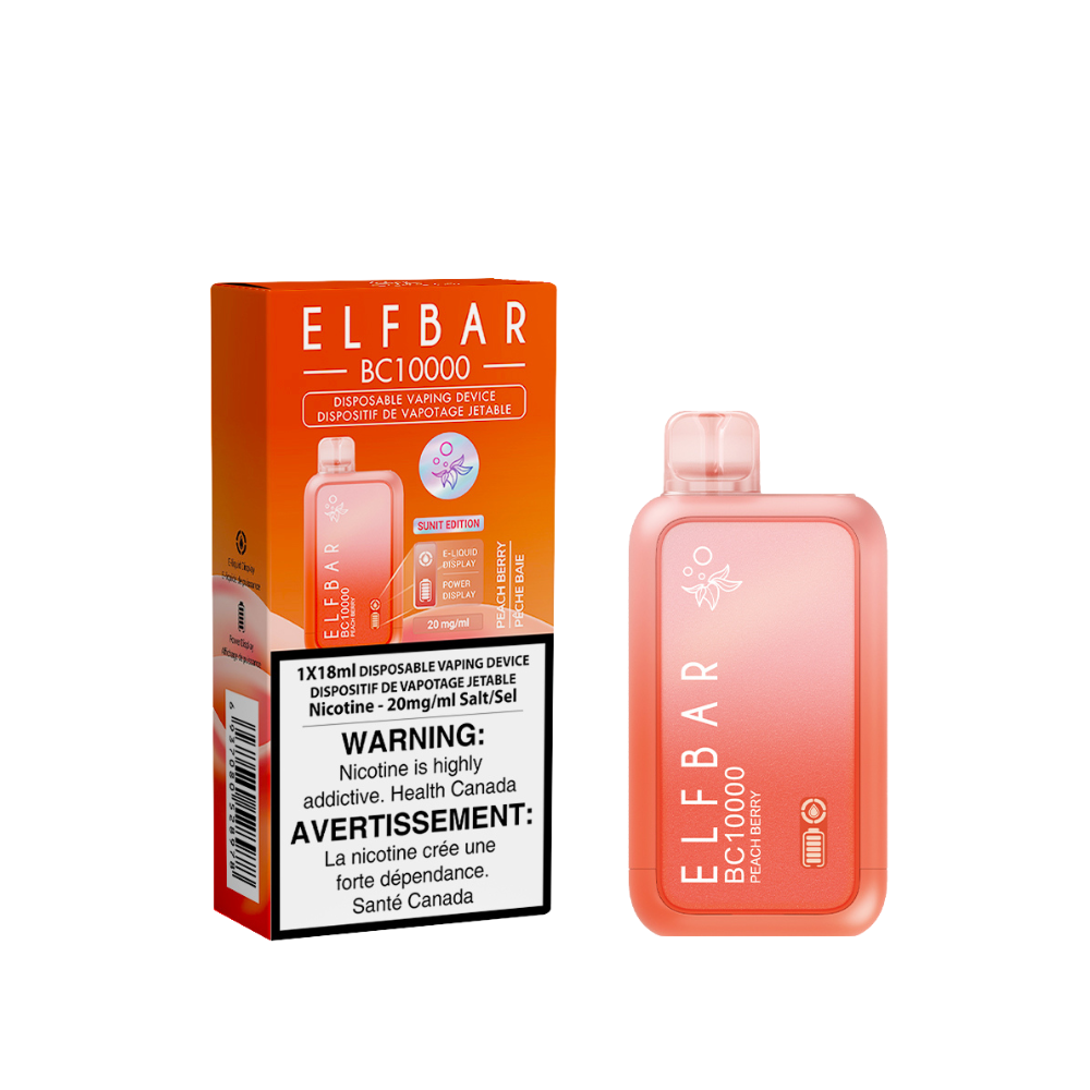ELF BAR BC10000 Peach Berry Disposable Vape - 10000 Puffs