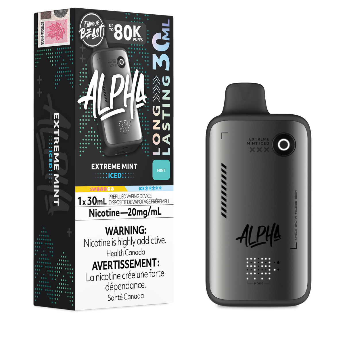 Extreme Mint Iced – Flavour Beast Alpha 80K