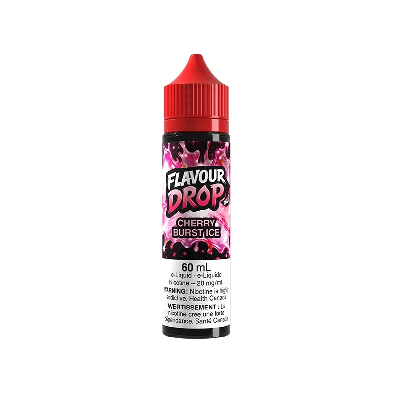 Cherry Burst Ice Flavour Drop 60mL Nic Salt e-liquid with cherry and ice flavour