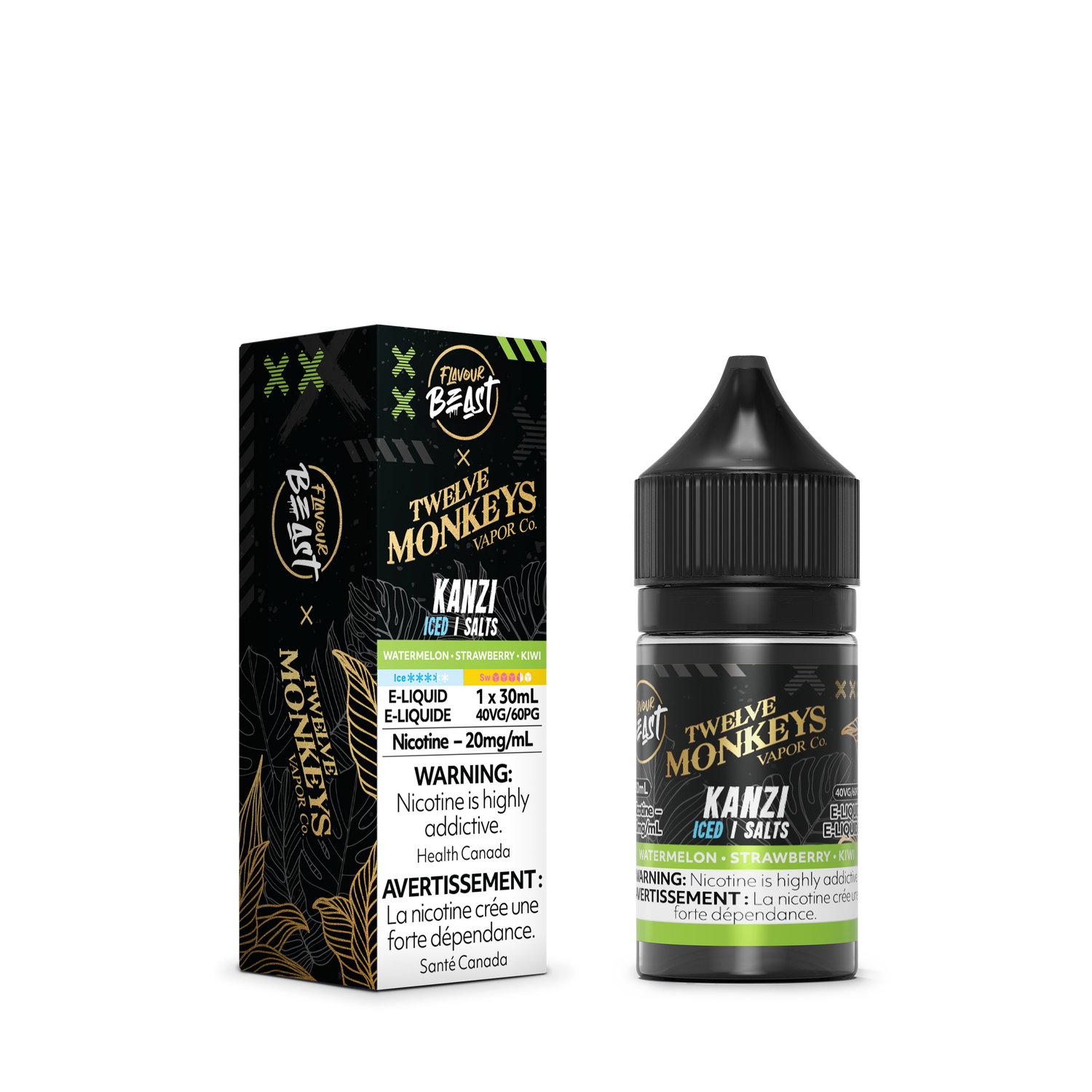 KANZI Iced - Flavour Beast X Twelve Monkeys Nicotine Salt
