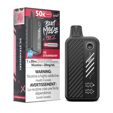 Flavour Beast BeastMode Max 2 Disposable Vape 50000 Puffs Sic Strawberry