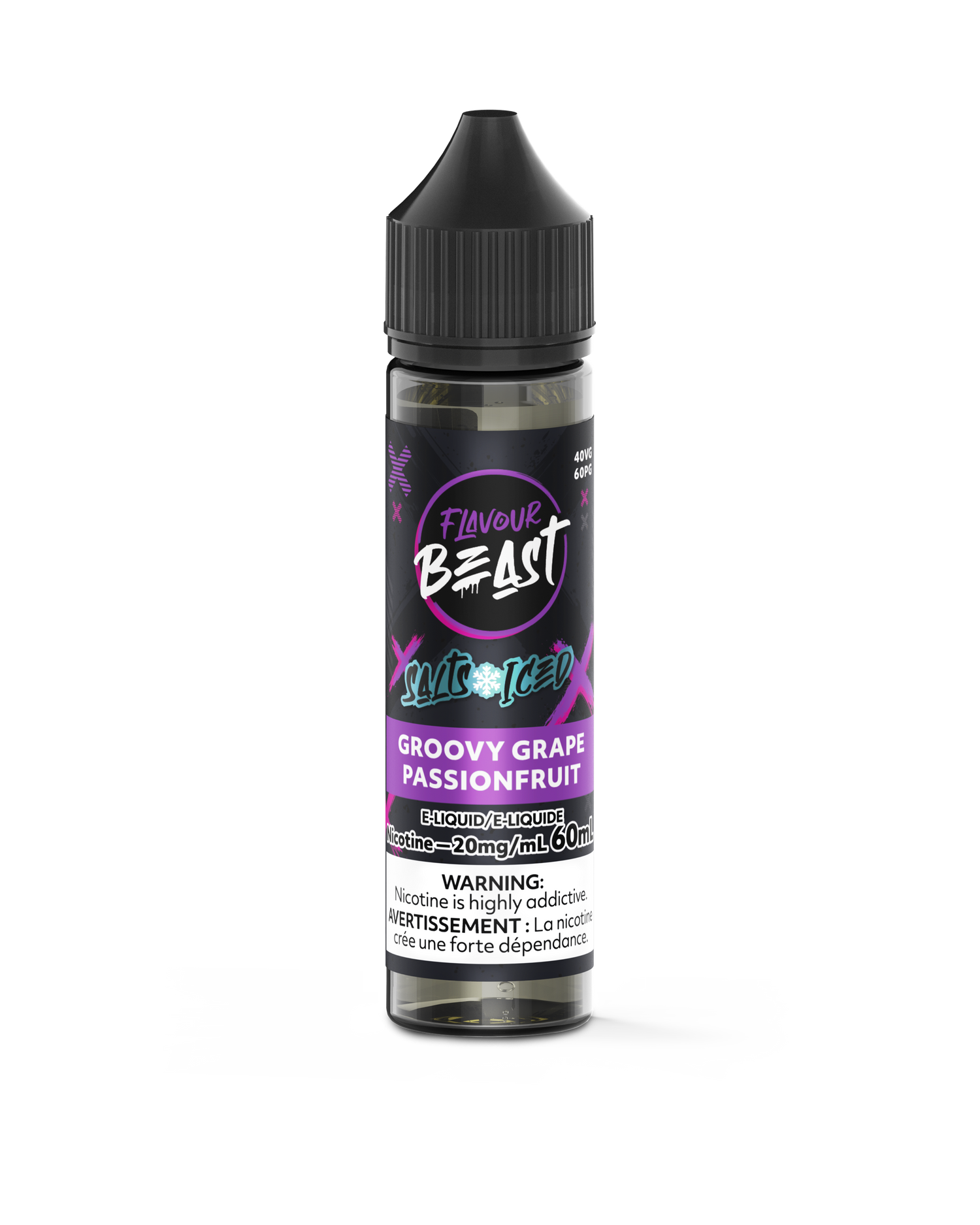 Flavour Beast Salt - Groovy Grape Passionfruit Iced
