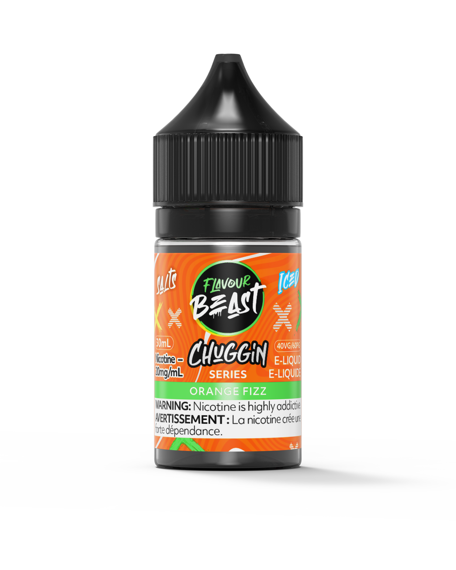 Orange Fizz Iced Chuggin Series Salt Flavour Beast Juice E-Liquid