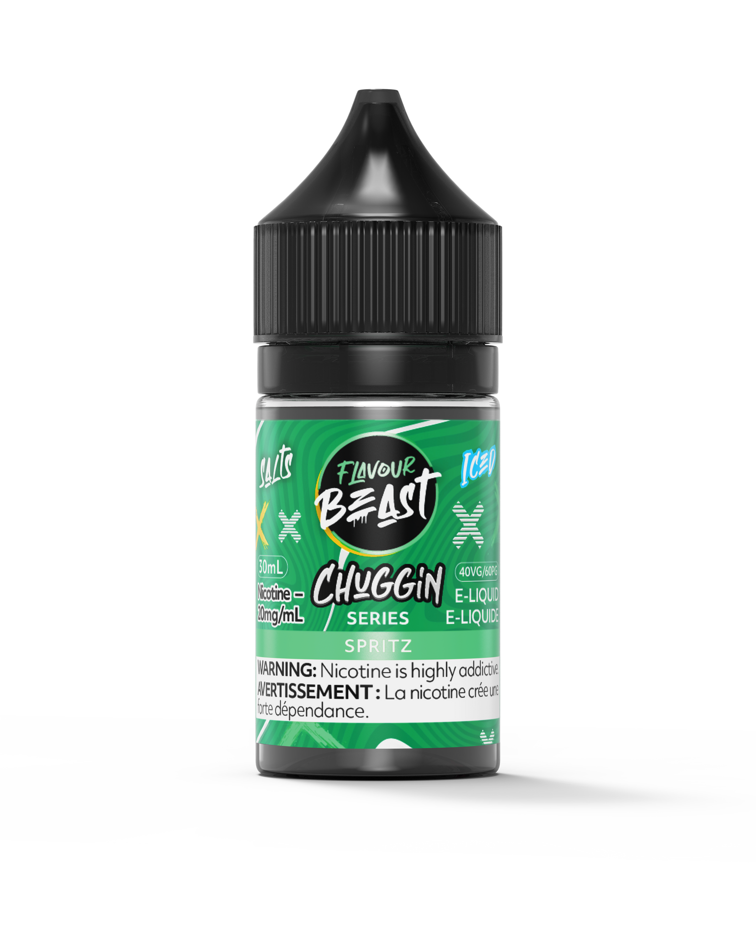Spritz Iced Chuggin Series Salt Flavour Beast Juice E-Liquid gorilla bottle