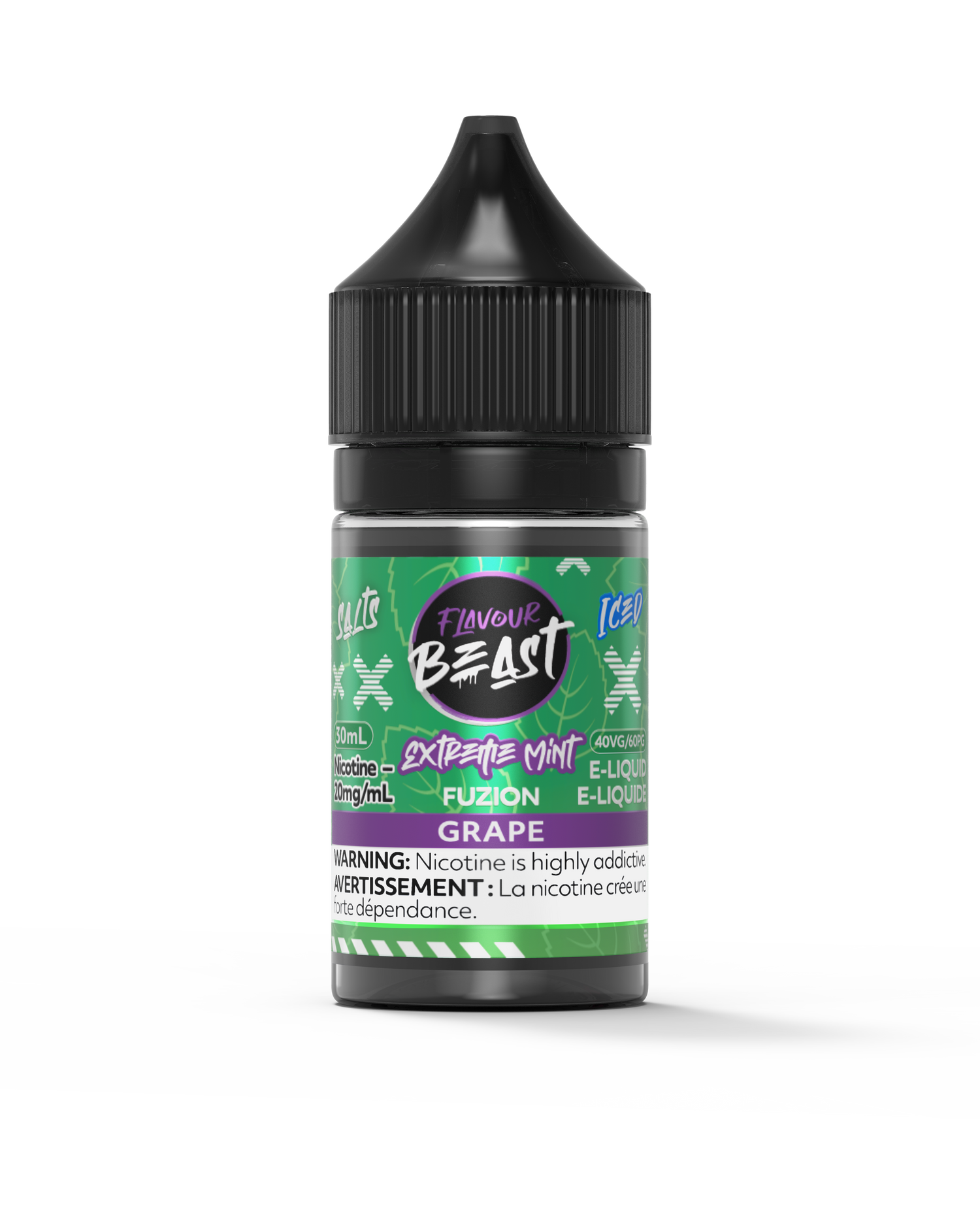 Grape Iced - Extreme Mint Fuzion Salt E-Liquid | Flavour Beast