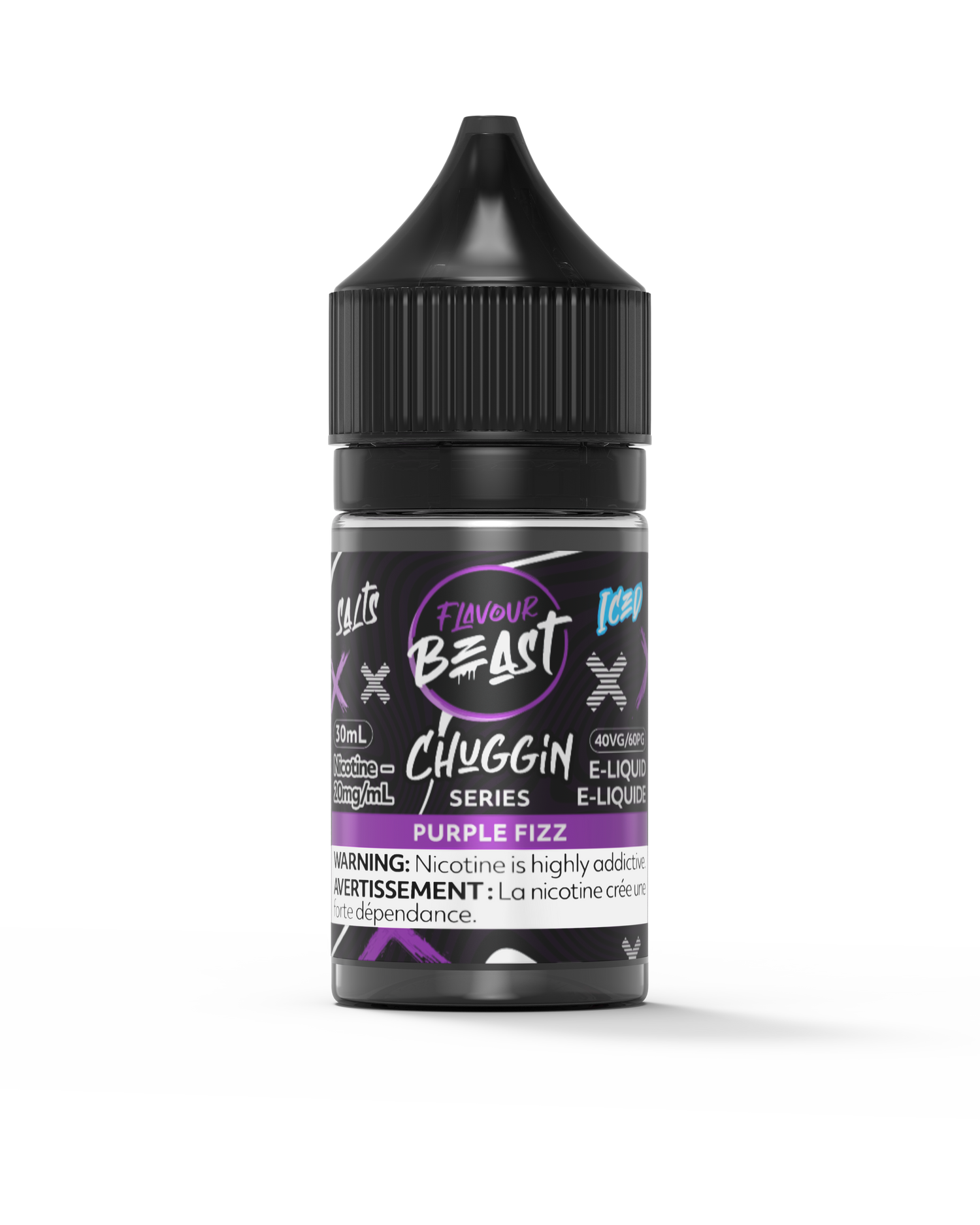 Purple Fizz Iced Chuggin Series Salt Flavour Beast Juice E-Liquid