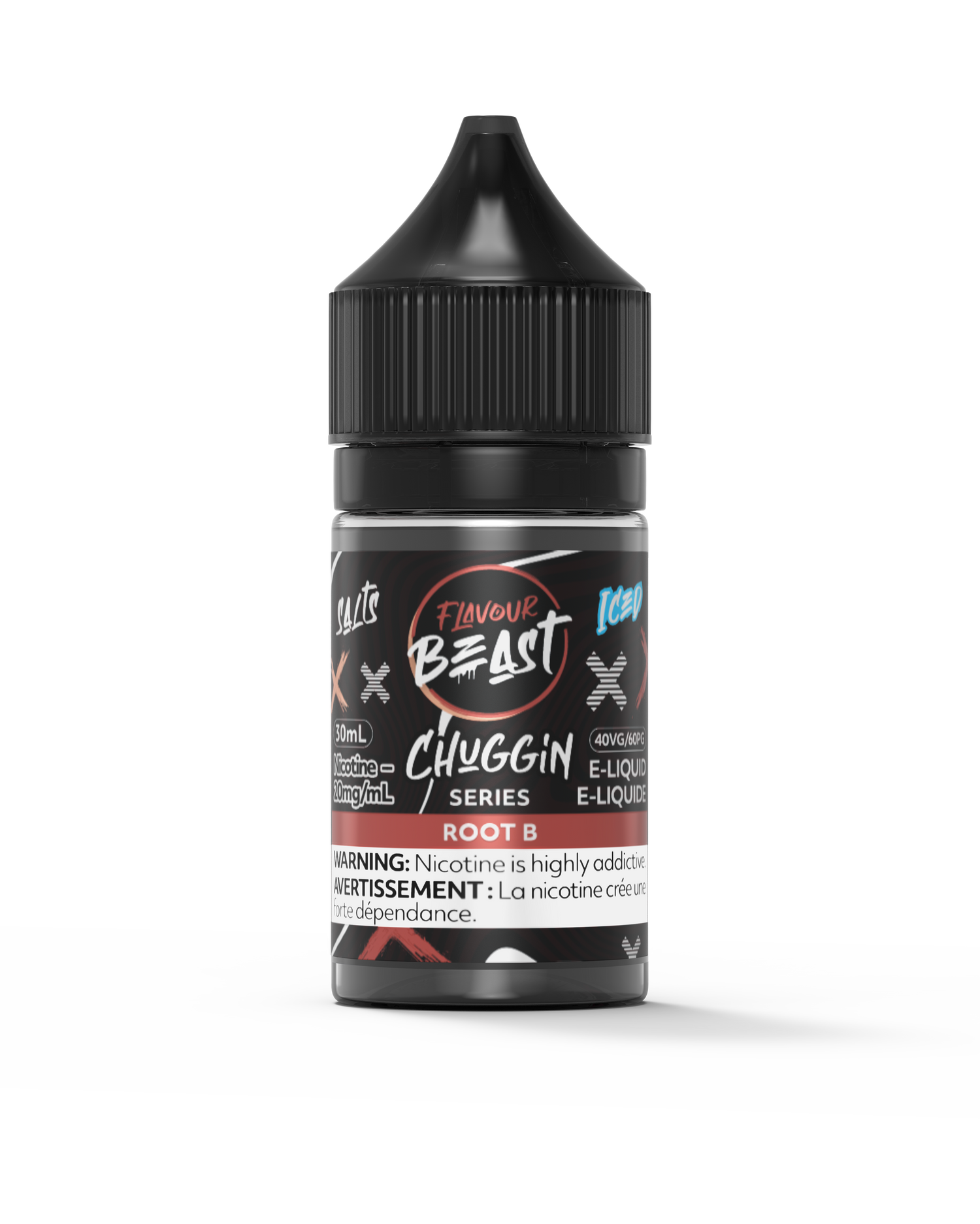 Root B Iced Chuggin Series Salt Flavour Beast Juice E-Liquid 30ml Gorilla Bottle