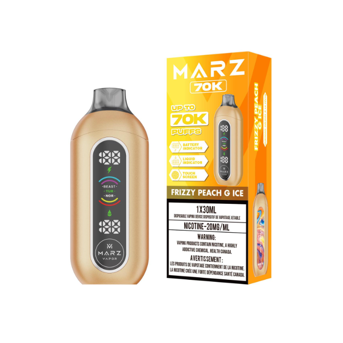 Frizzy Peach G Ice - Marz 70k Disposable Vape