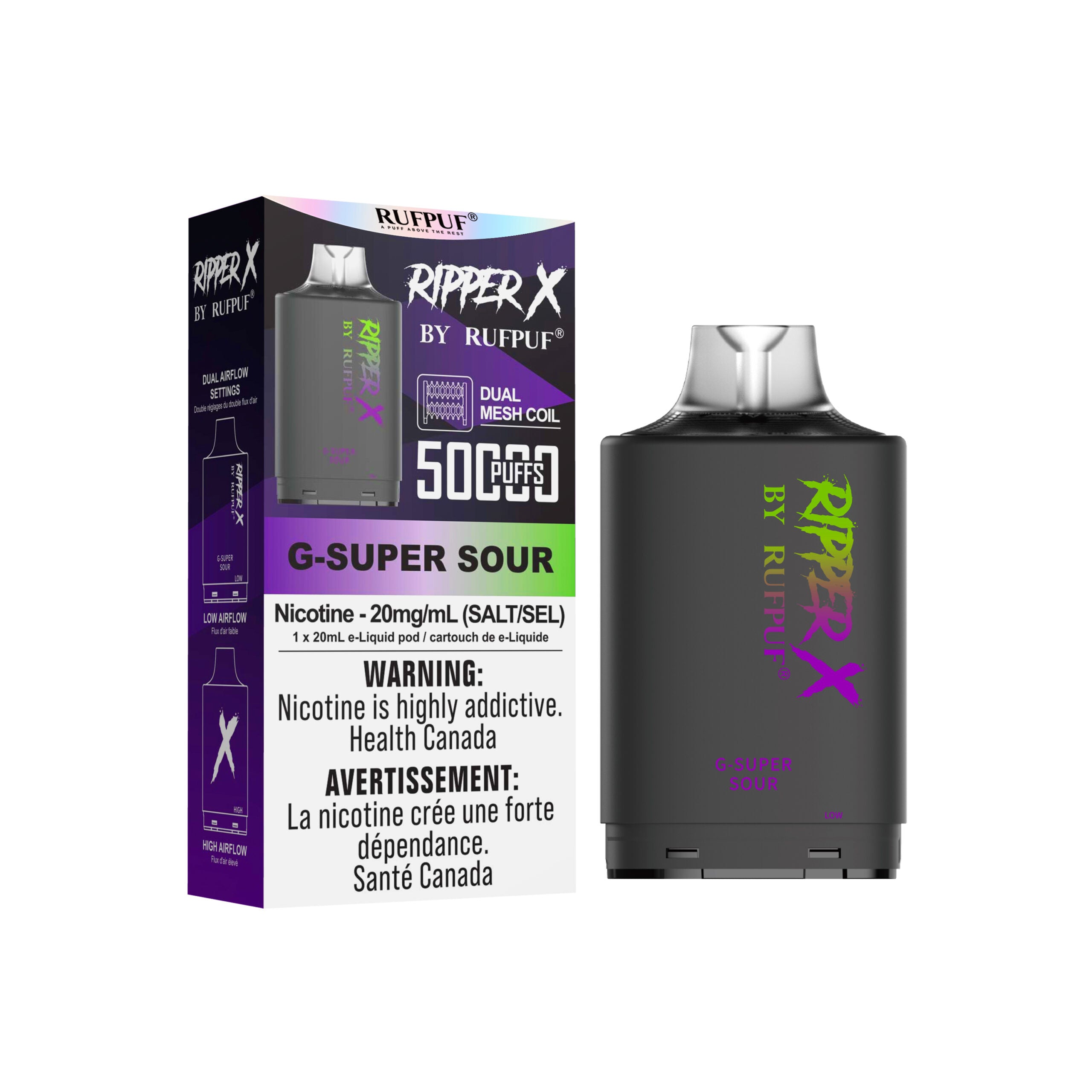 G-Super Sour - Ripper X 35K Turbo Pod | 35000 Puffs – Quality Vapes