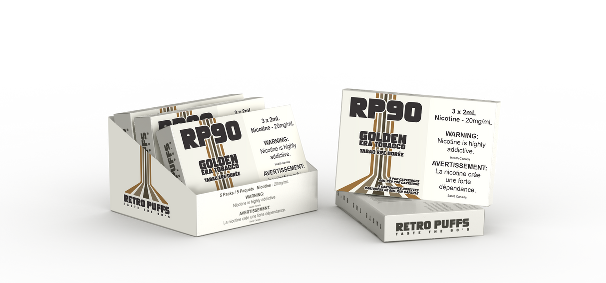 Golden Era Tobacco Retro Puff RP90 Pods Boosted