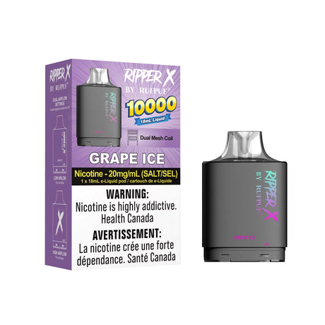 Grape Ice Rufpuf Ripper X Pod 10000 Puffs
