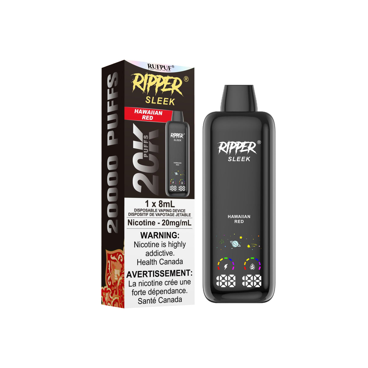Hawaiian Red Ripper SLEEK Disposable Vape 20,000 Puffs Quality Vapes Hawaiian Red Ripper SLEEK Disposable Vape 20,000 Puffs Quality Vapes