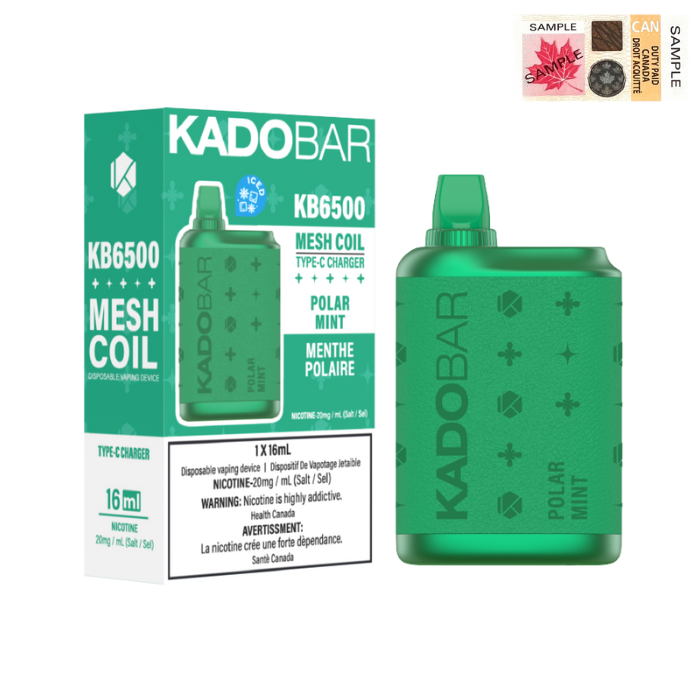 Polar Mint  - KadoBar 6500 Disposable Vape