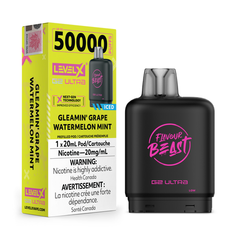 Gleamin Grape Watermelon Mint - Level X G2 Ultra 50k Pod