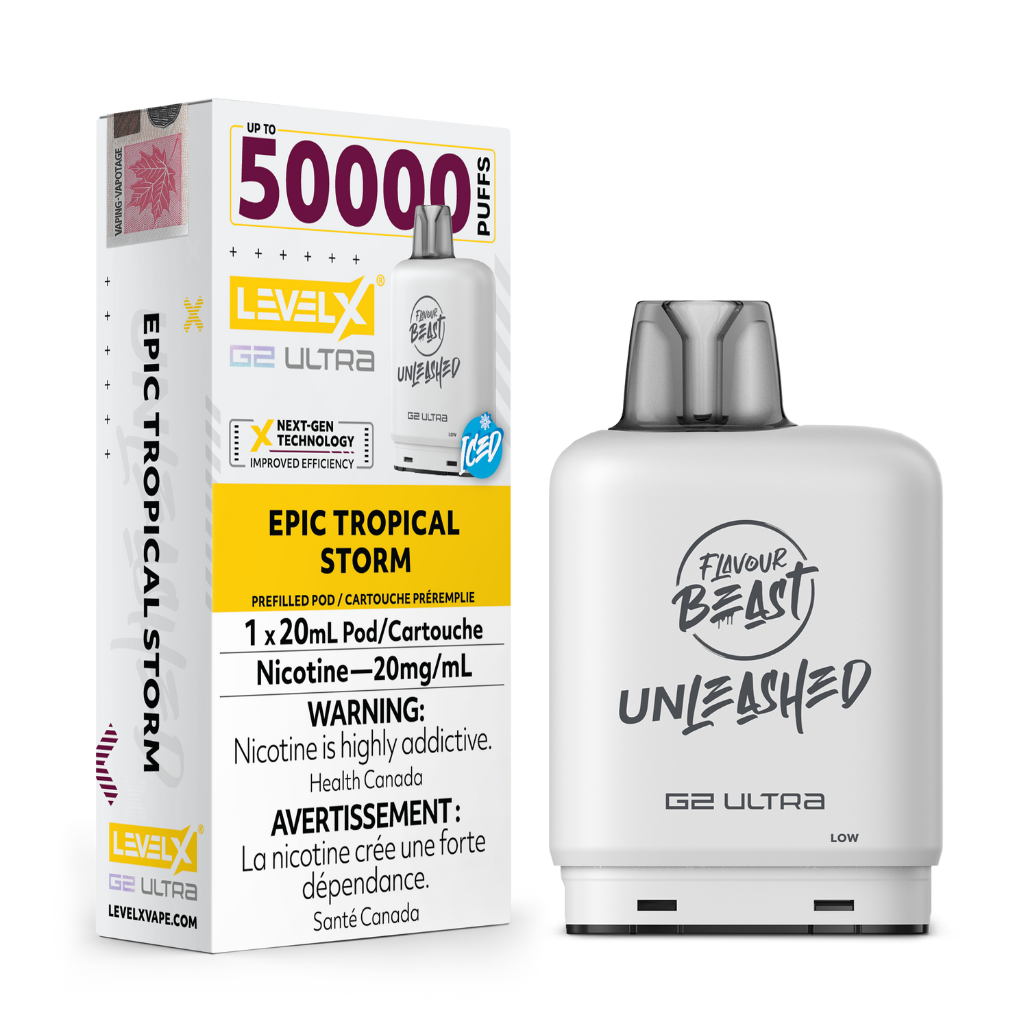 Epic Tropical Storm – Level X G2 Ultra Pod – 50K Puffs
