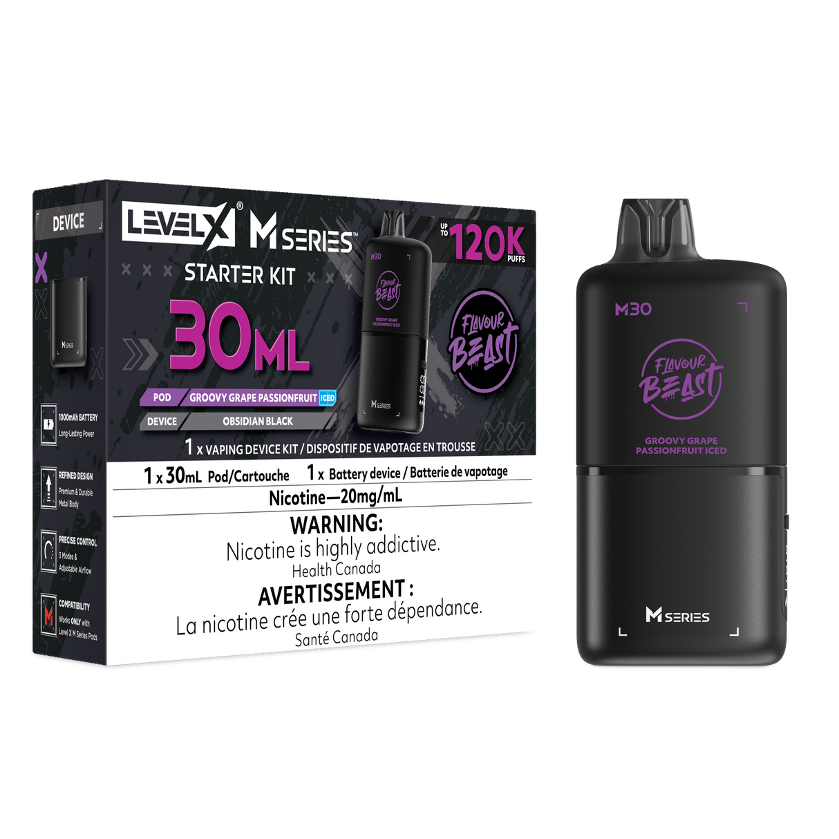 Groovy Grape Passionfruit Iced Level X M Series Starter Bundle