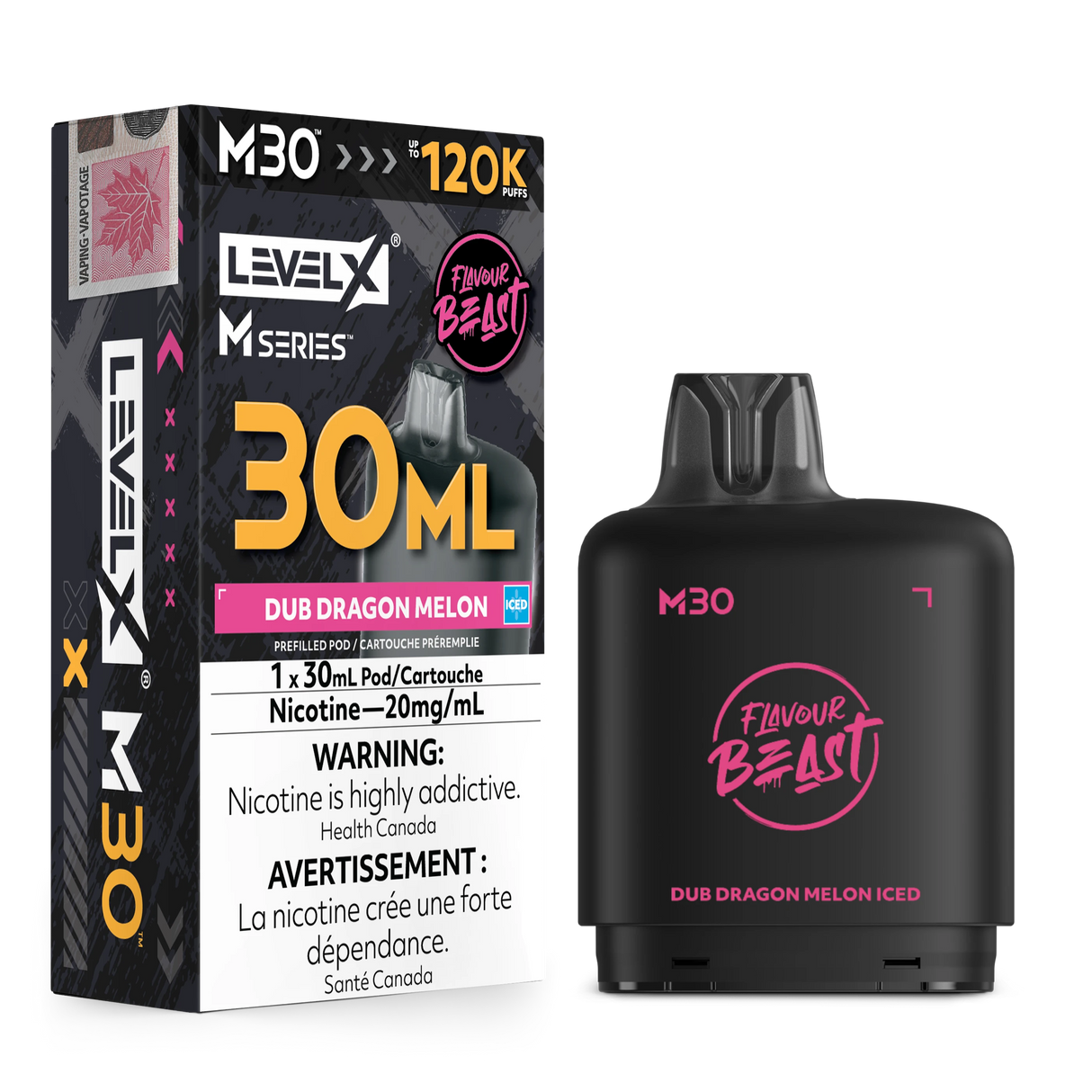 Dub Dragon Melon Iced Level X M Series Pods