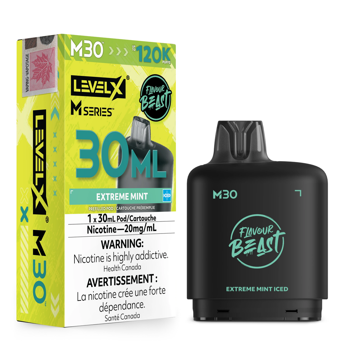 Extreme Mint Iced Level X M Series Pods