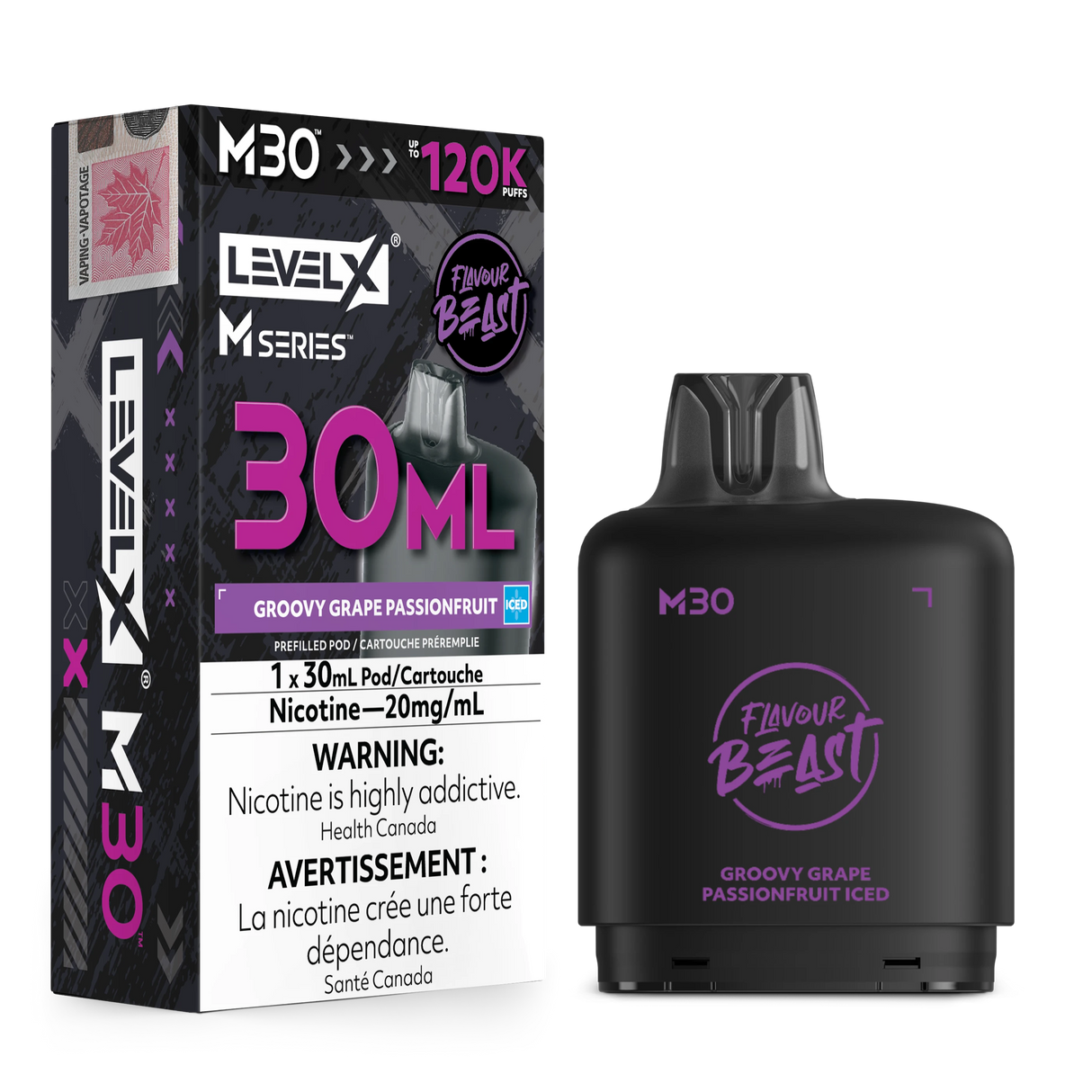 Groovy Grape Passionfruit Iced Level X M Series Pods