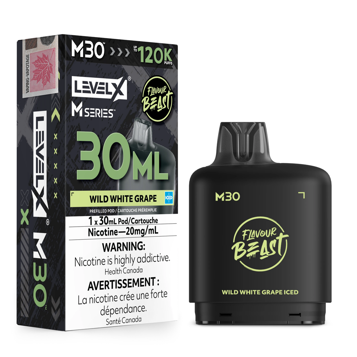 Wild White Grape Iced Level X M Series Pods