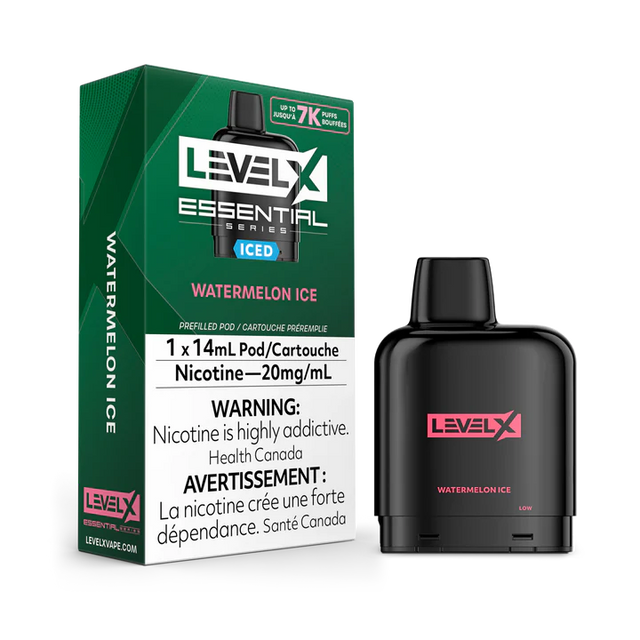 Watermelon Ice Flavor Level X Essential Series Prefilled Pod