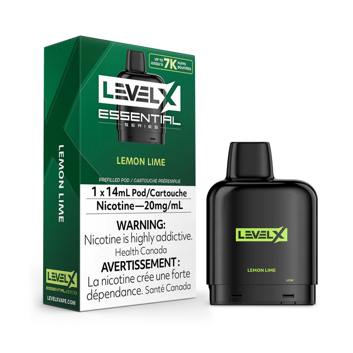 Lemon Lime Flavor Level X Essential Series Prefilled Pod