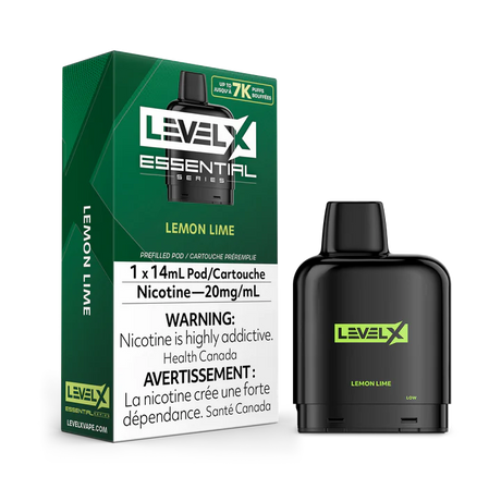 Lemon Lime Flavor Level X Essential Series Prefilled Pod