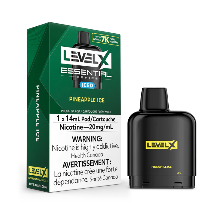 Pineapple Ice Flavor Level X Essential Series Prefilled Pod
