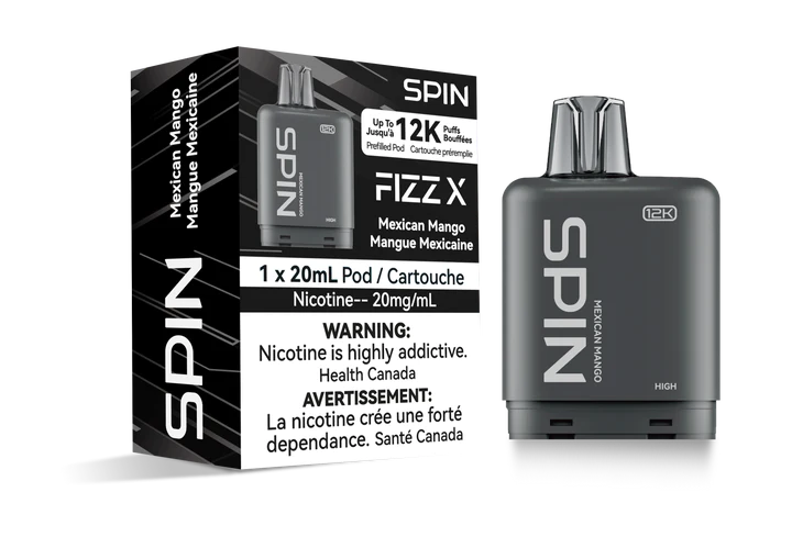 SPIN FIZZ X Pod 12000 - Mexican Mango Flavour - 12k Vape Pod