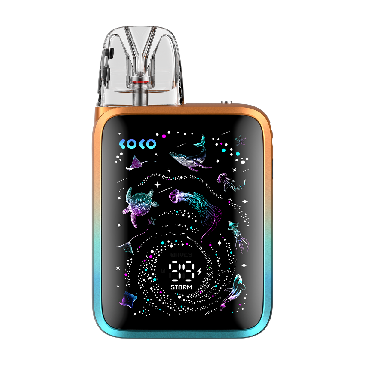 Uwell Caliburn G5 Koko Kit with 1600mAh battery, 35W output, top airflow, and GPP cartridge compatibility