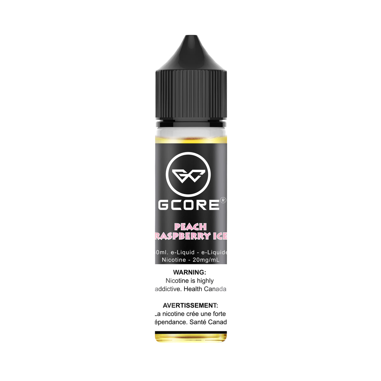 Peach Raspberry Ice GCORE Vape Juice Nic Salt 60mL