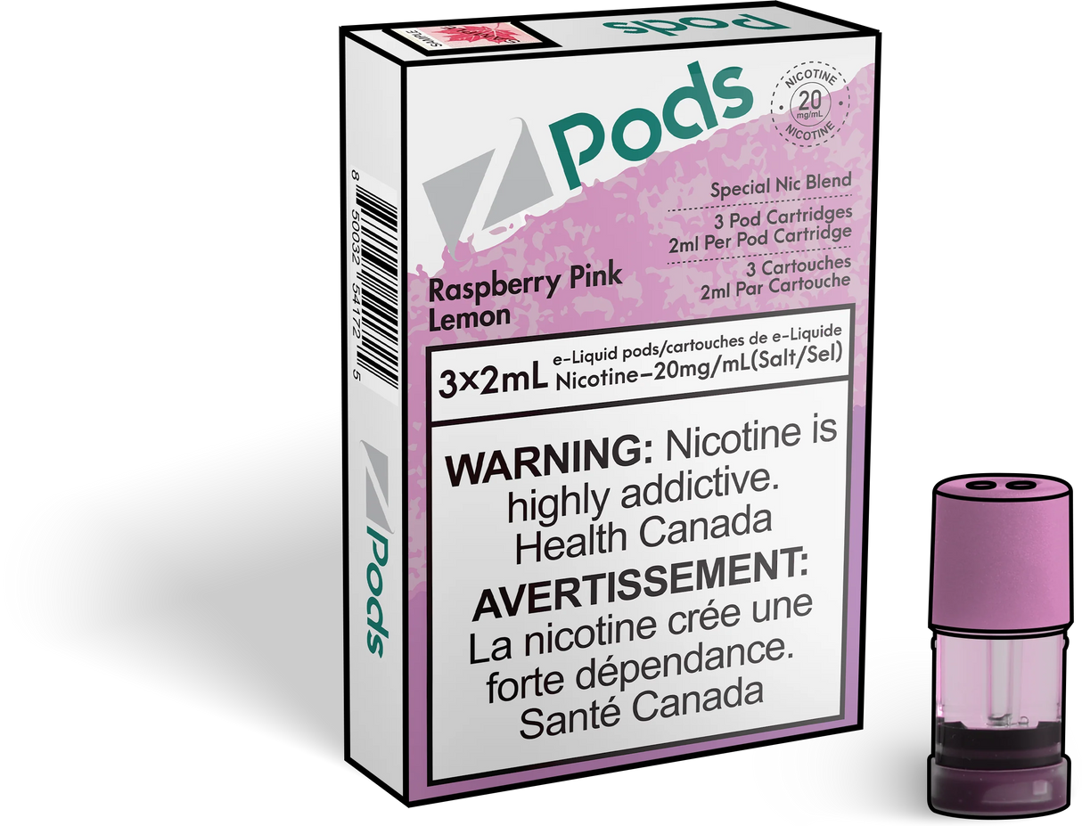 Raspberry Pink Lemon - Z PODS ( SUPREME NIC BLEND)