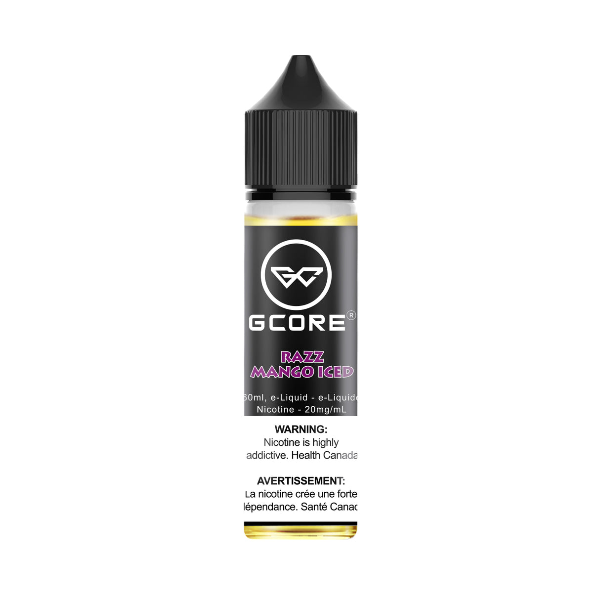 Razz Mango Iced - GCORE Vape Juice Nic Salt 60mL