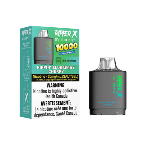 Rippin’ Blueberry Cherry Rufpuf Ripper X Pod 10000 Puffs