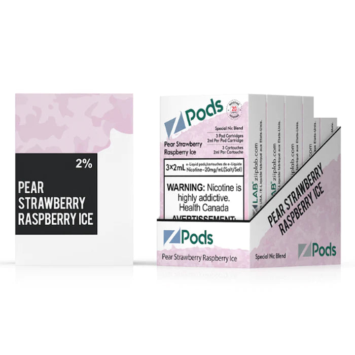 PEAR STRAWBERRY RASPBERRY ICE - Z PODS ( SUPREME NIC BLEND)