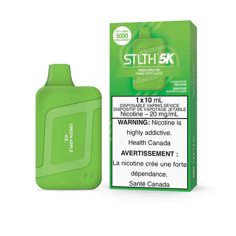 STLTH BOX 5K DISPOSABLE - GREEN APPLE ICE